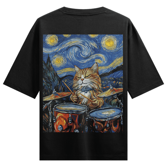 PRDGY Van Gogh Billa Back Print Oversized T-Shirt - PRDGY