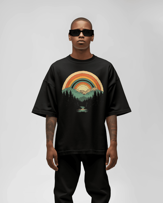 Prdgy VINTAGE SKY Front Oversized T-Shirt - PRDGY