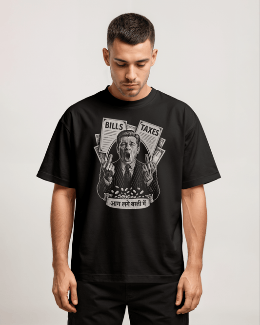 Rajneetik Goon Front Oversized T-Shirt - PRDGY