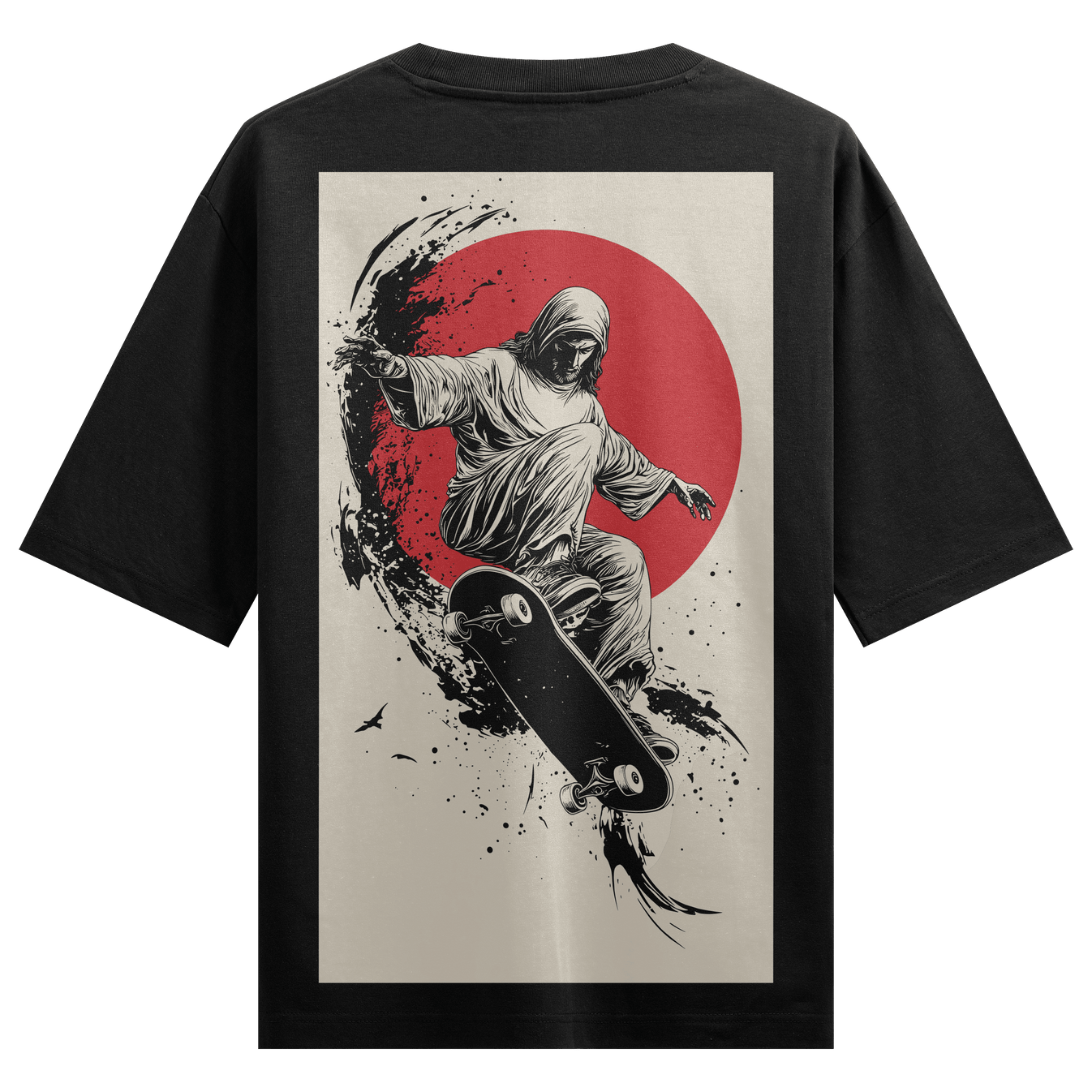 Jesus Christ artwork on PRDGY oversized t-shirt