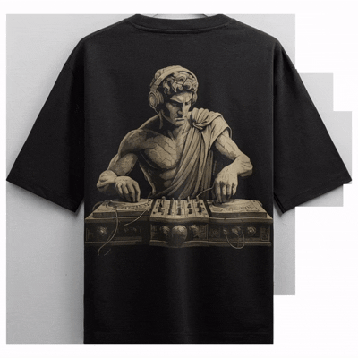 PRDGY Statue of Sound Oversized T-Shirt