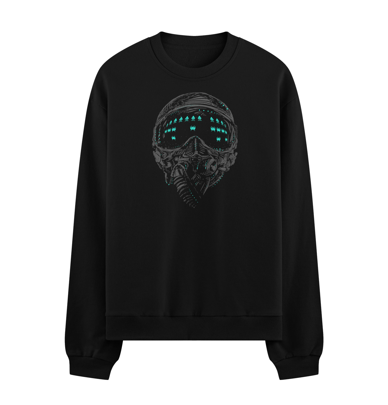 Space Invaders artwork on PRDGY sweatshirt
