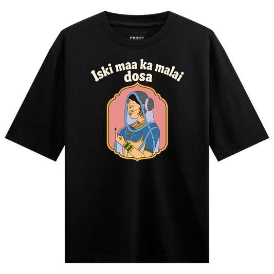 Dosa Diplomacy T-Shirt by PRDGY — vibrant illustration of a dosa with quirky elements, desi design