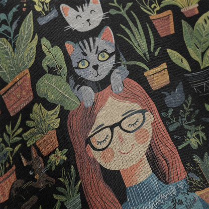 Prdgy MEOWDITATION Front Oversized T-Shirt