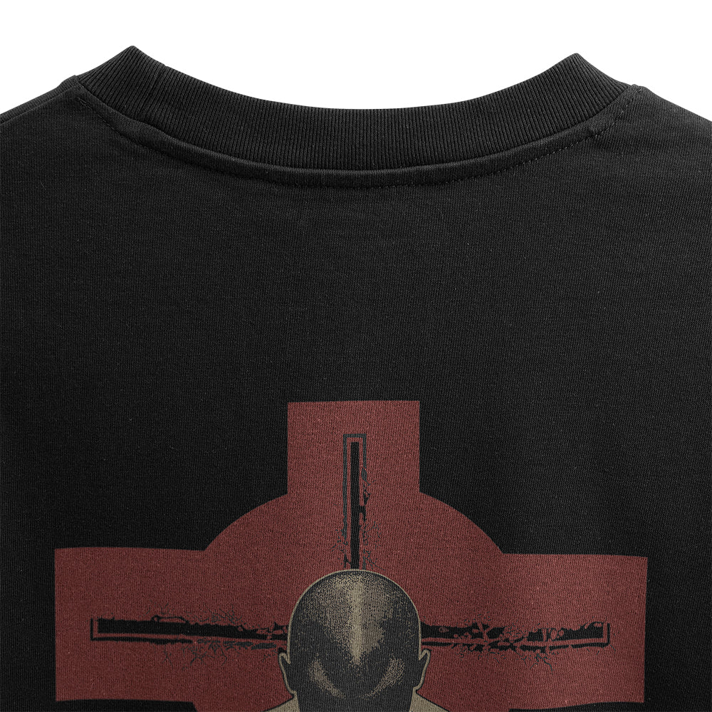 Kneeling Gladiator Back print Oversized T-shirt