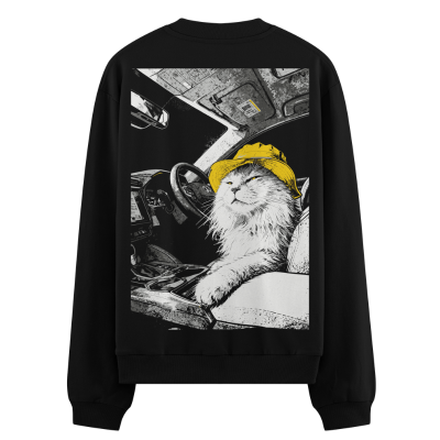 PRDGY Highway Feline Oversized Sweatshirt
