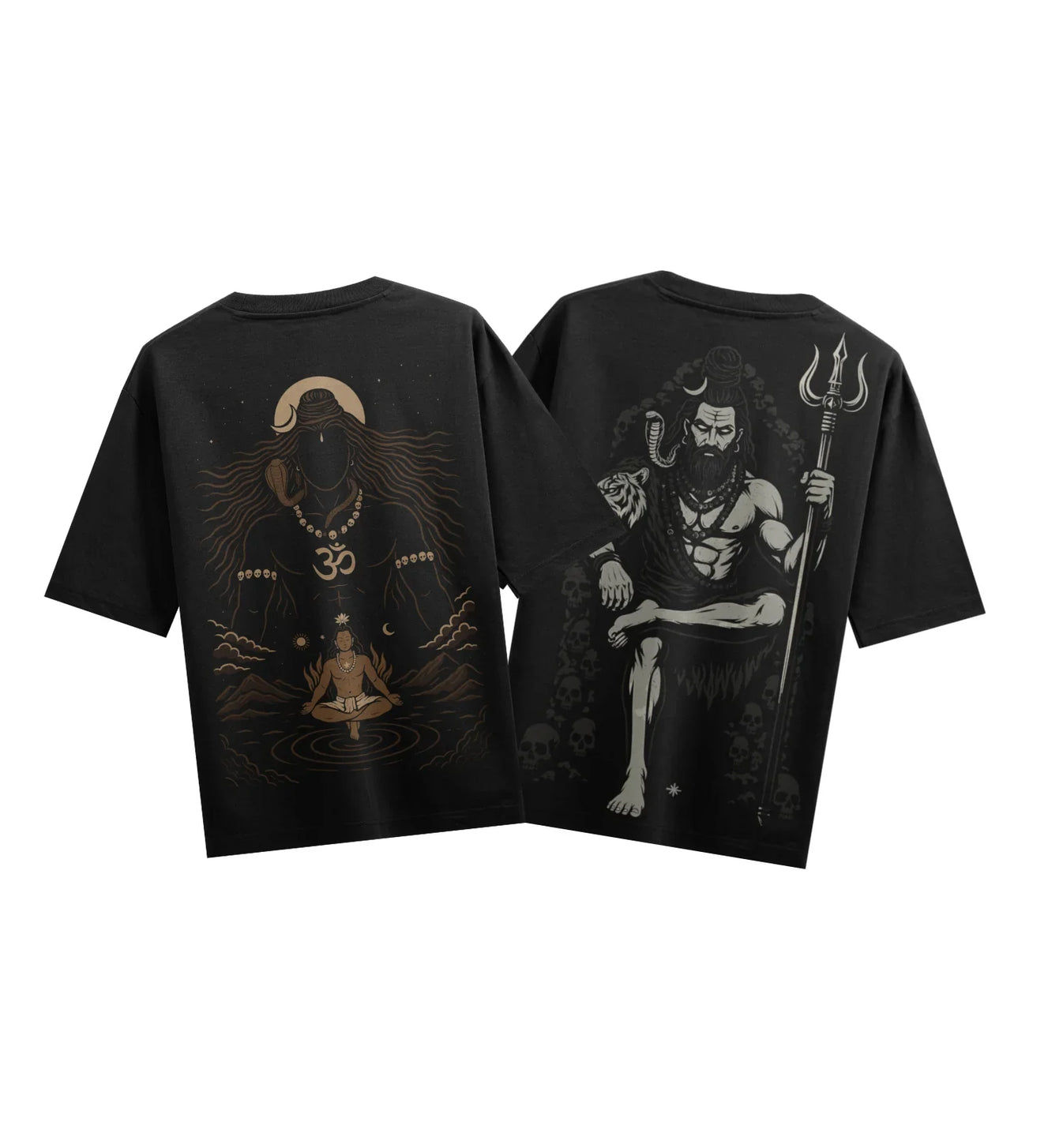 Shiva artwork on PRDGY oversized t-shirt