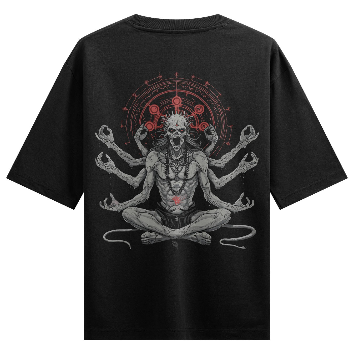 Shiva artwork on PRDGY oversized t-shirt