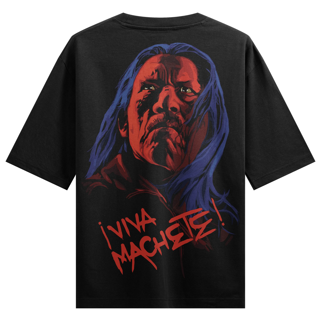 Machete artwork on PRDGY oversized t-shirt