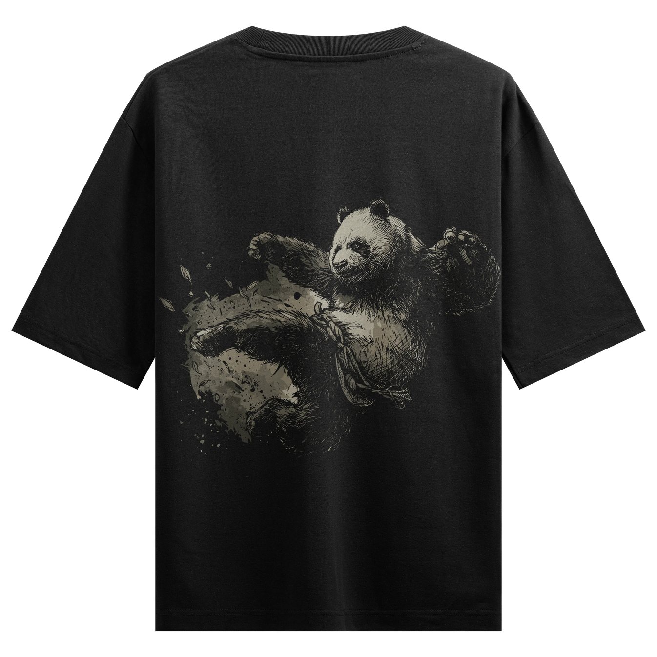Panda artwork on PRDGY oversized t-shirt