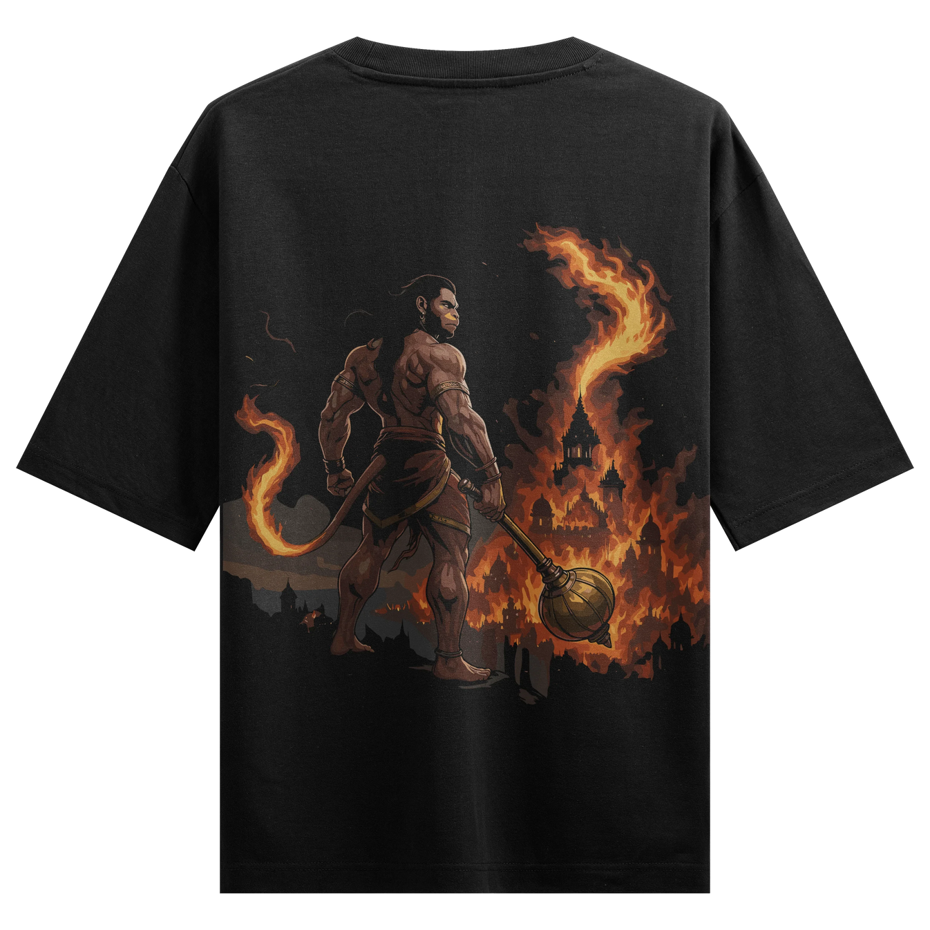 Hanuman artwork on PRDGY oversized t-shirt