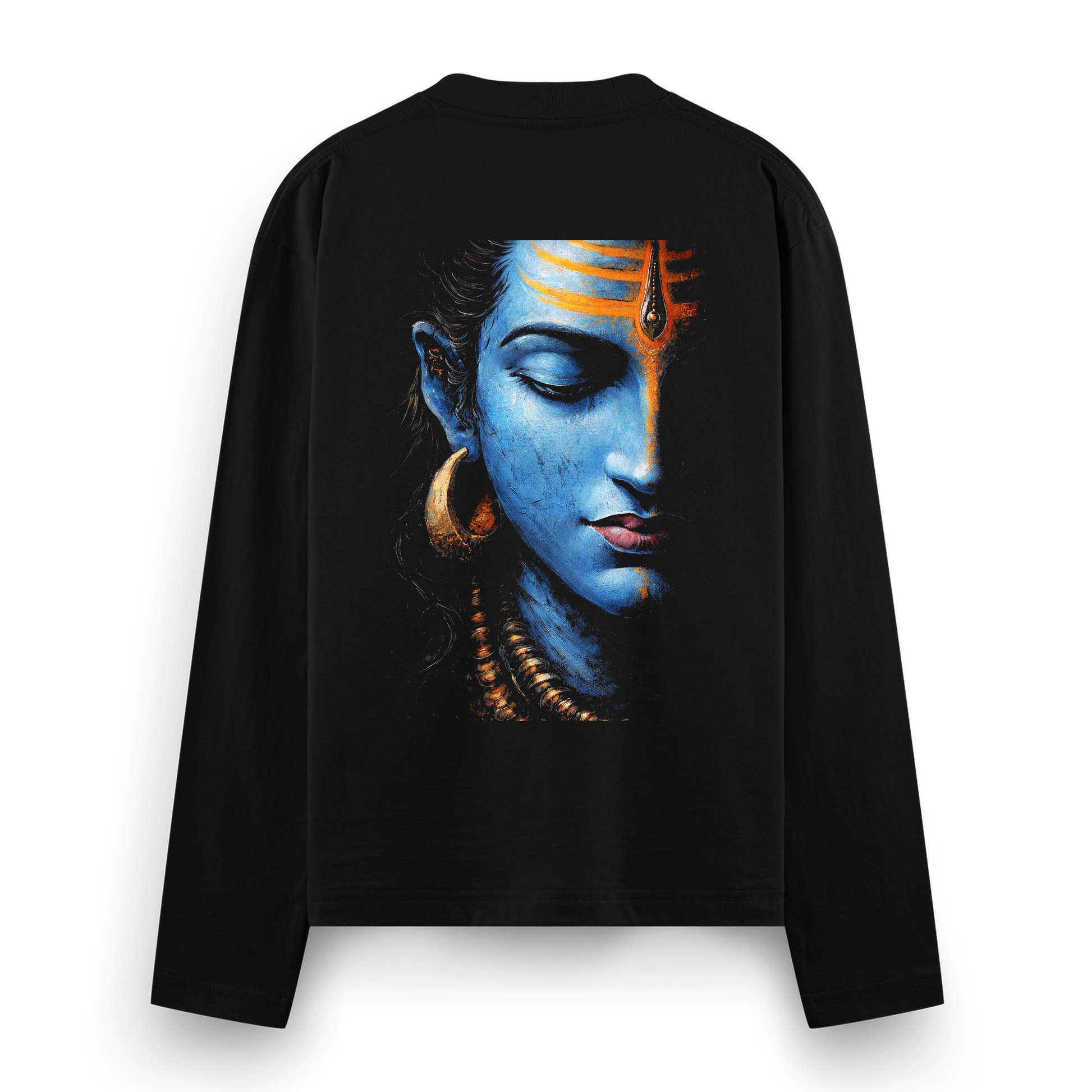 Shiva Divine Full Sleeve T-Shirt by PRDGY — striking artwork of Lord Shiva, Mahadev design