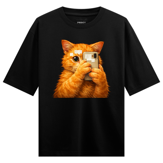 PRDGY Meow Please Oversized T-shirt