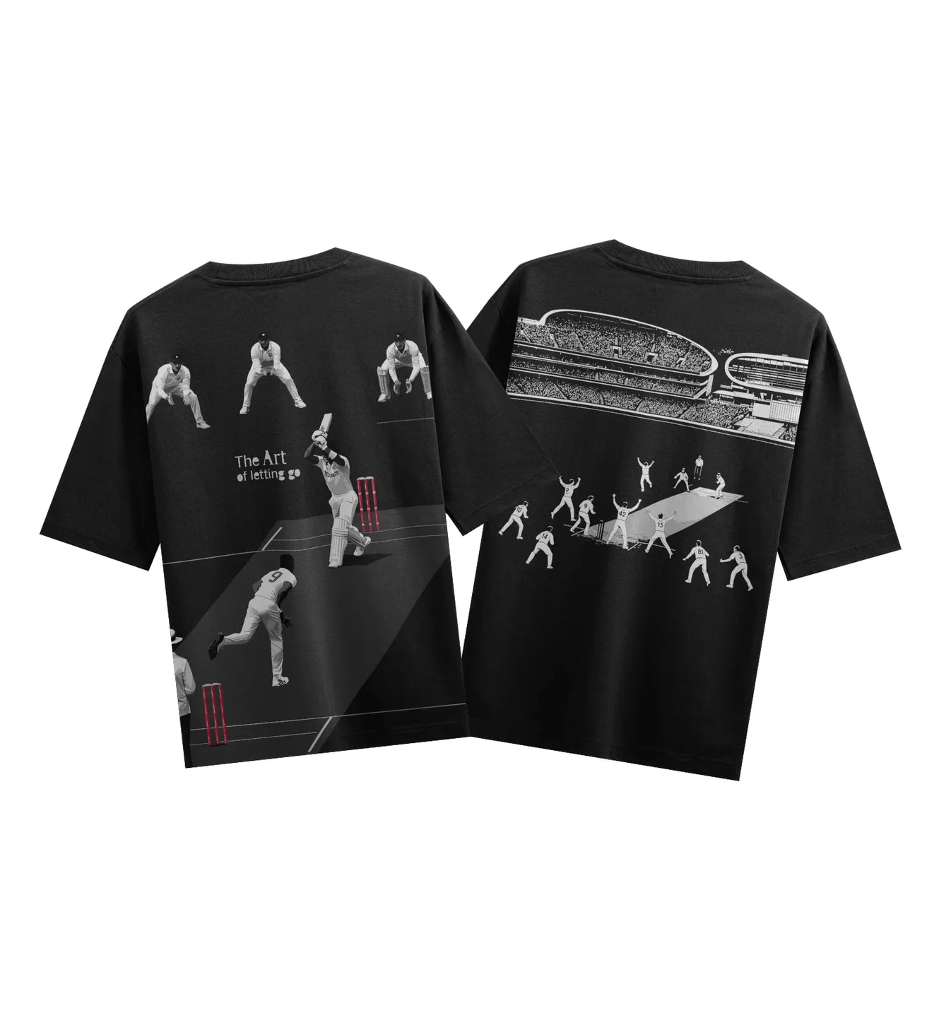 The Art Of Letting Go artwork on PRDGY oversized t-shirt