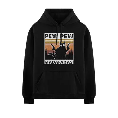 PRDGY  Pew Pew MF Cat  Oversized Hoodie