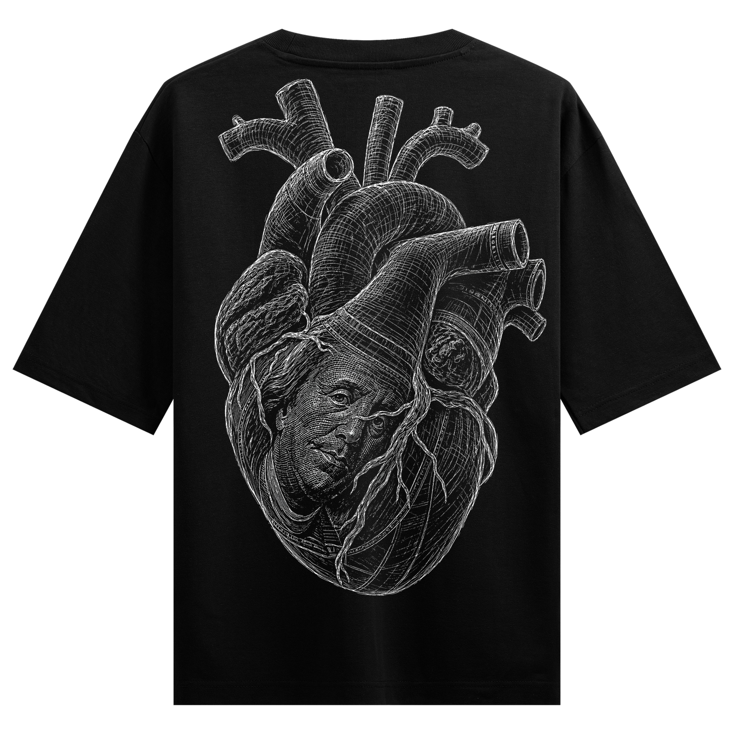 PRDGY Anatomical Heart Oversized T-shirt