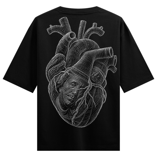 PRDGY Anatomical Heart Oversized T-shirt