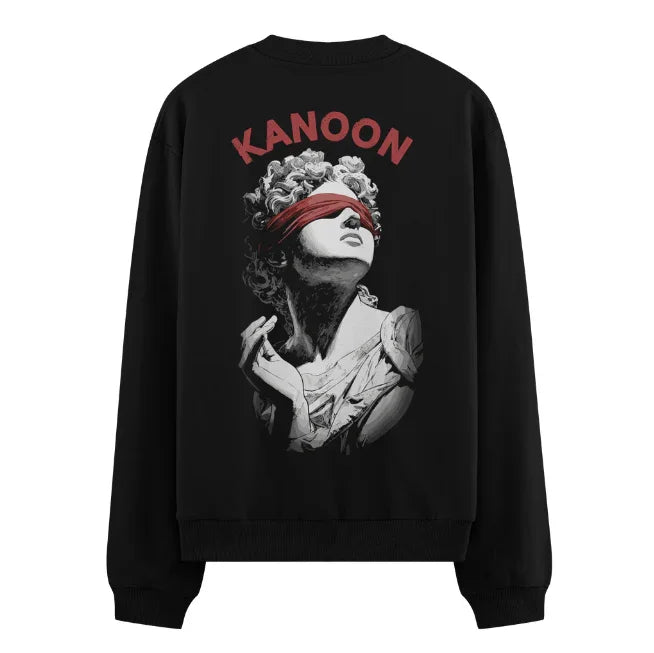 Lady Justice artwork on PRDGY sweatshirt
