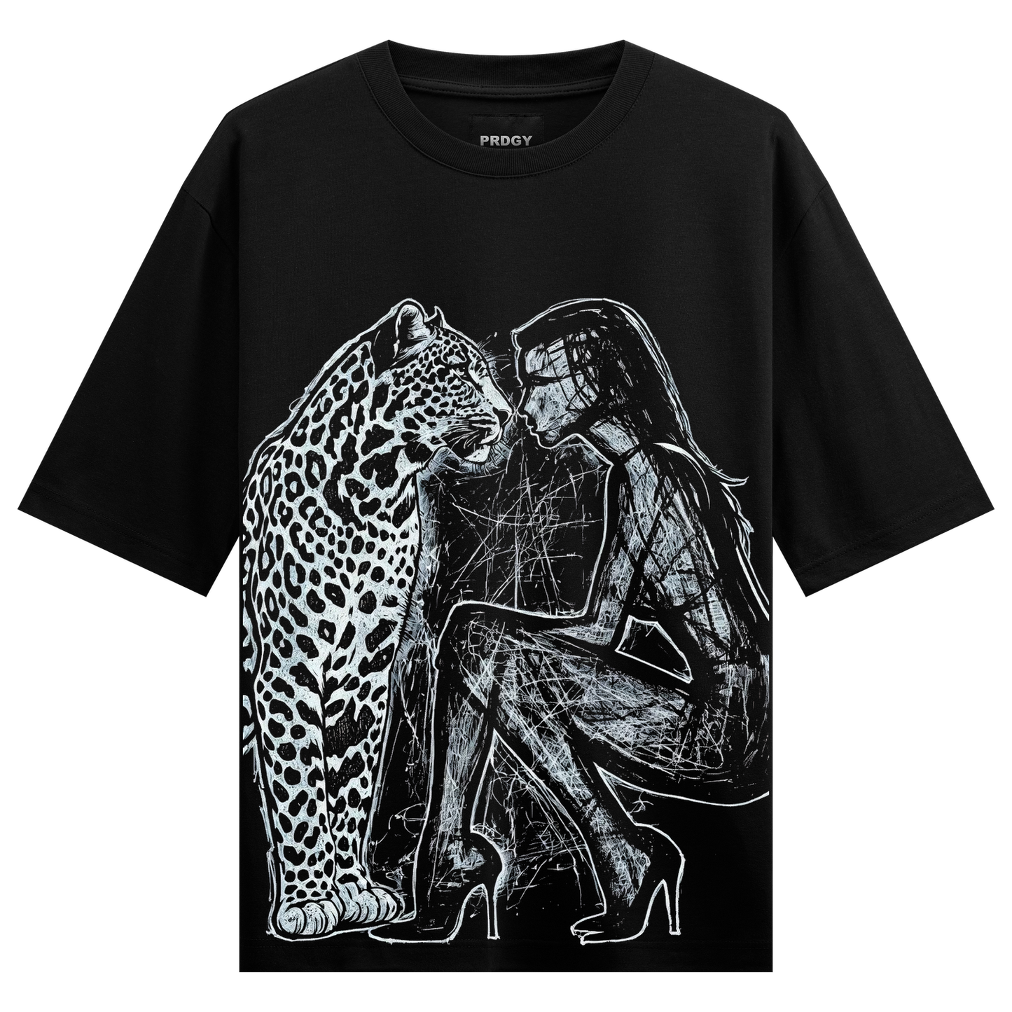 PRDGY Leopard Mystic Oversized T-shirt