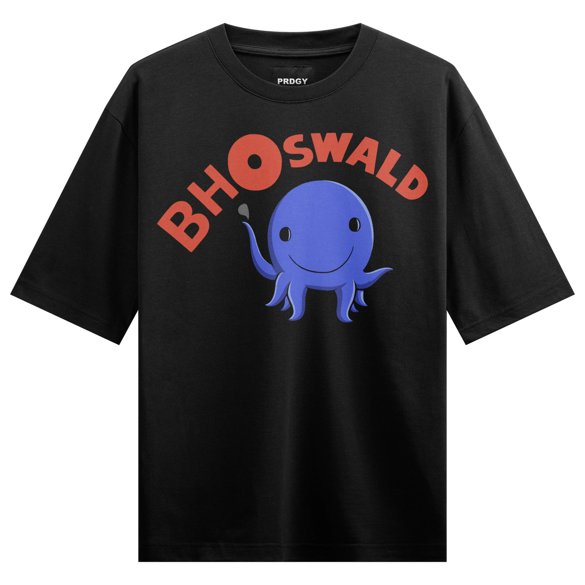 Octopus artwork on PRDGY oversized t-shirt