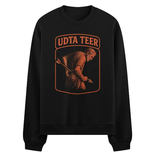 PRDGY Aadat Se Majboor Oversized Sweatshirt