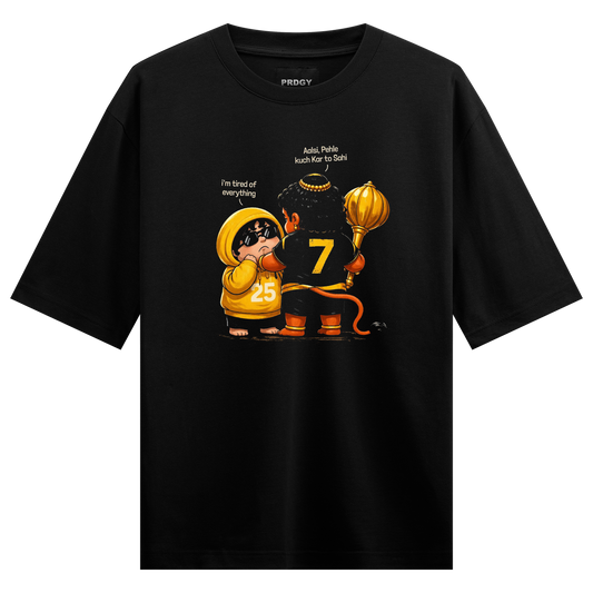 PRDGY Karo To Sahi by 7 Oversized T-Shirt