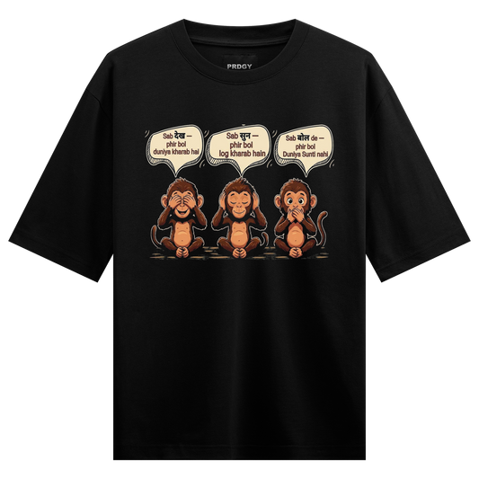 PRDGY Sabko Pata Hai Oversized T-Shirt