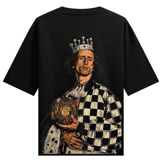 soccer ball t shirt artwork on PRDGY oversized t-shirt