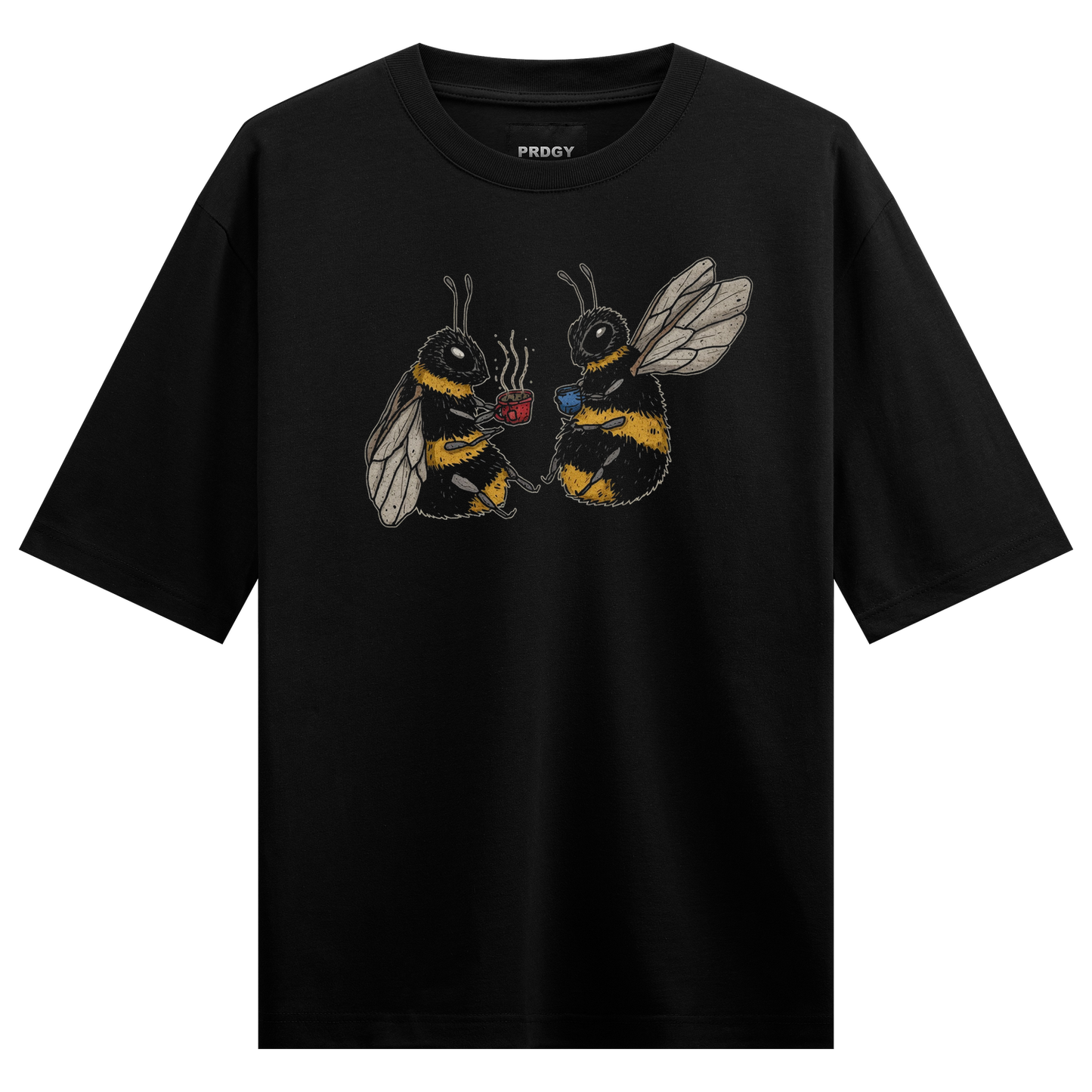 PRDGY Coffee Bees Oversized T-shirt