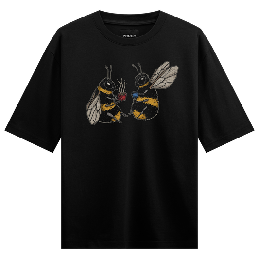 PRDGY Coffee Bees Oversized T-shirt