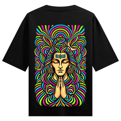 Baba Nirankari — back-view black T-shirt design mockup