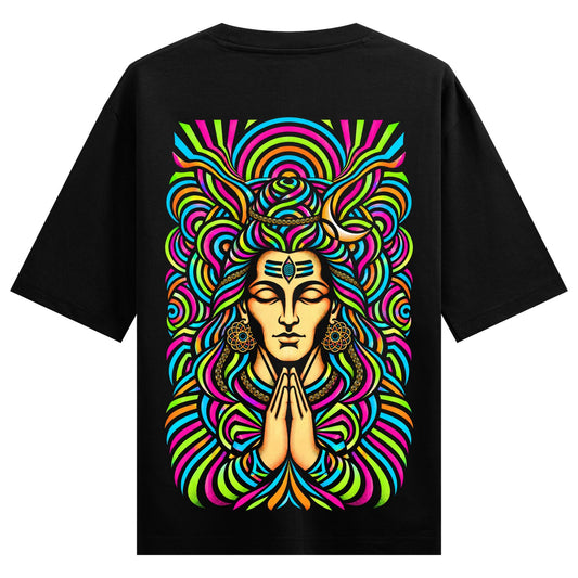 Baba Nirankari — back-view black T-shirt design mockup