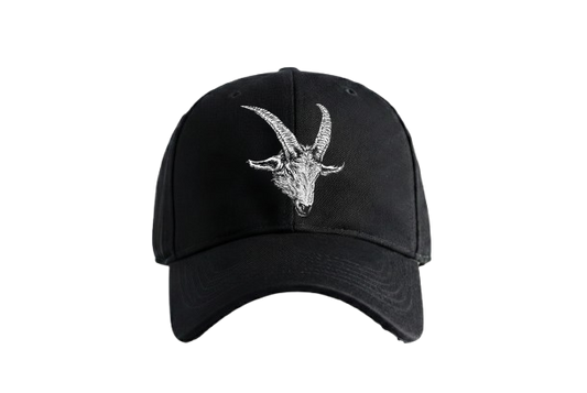 Rams Head Cap by PRDGY — detailed illustration of a ram's head, statement design