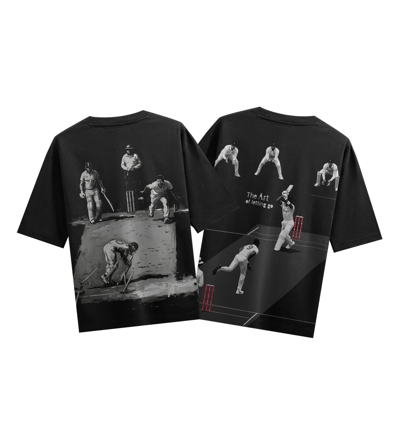 The Art Of Letting Go artwork on PRDGY oversized t-shirt