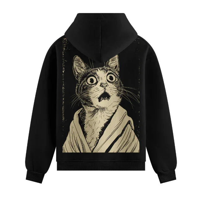 Funny Cat artwork on PRDGY hoodie