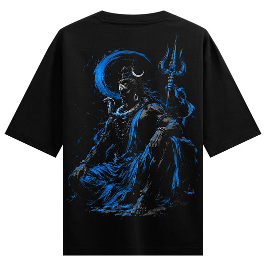 lord shiva t shirt artwork on PRDGY oversized t-shirt