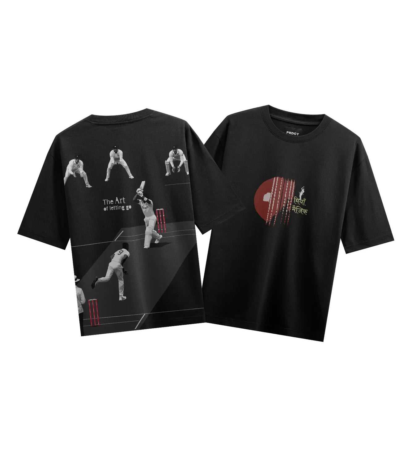 The Art Of Letting Go artwork on PRDGY oversized t-shirt