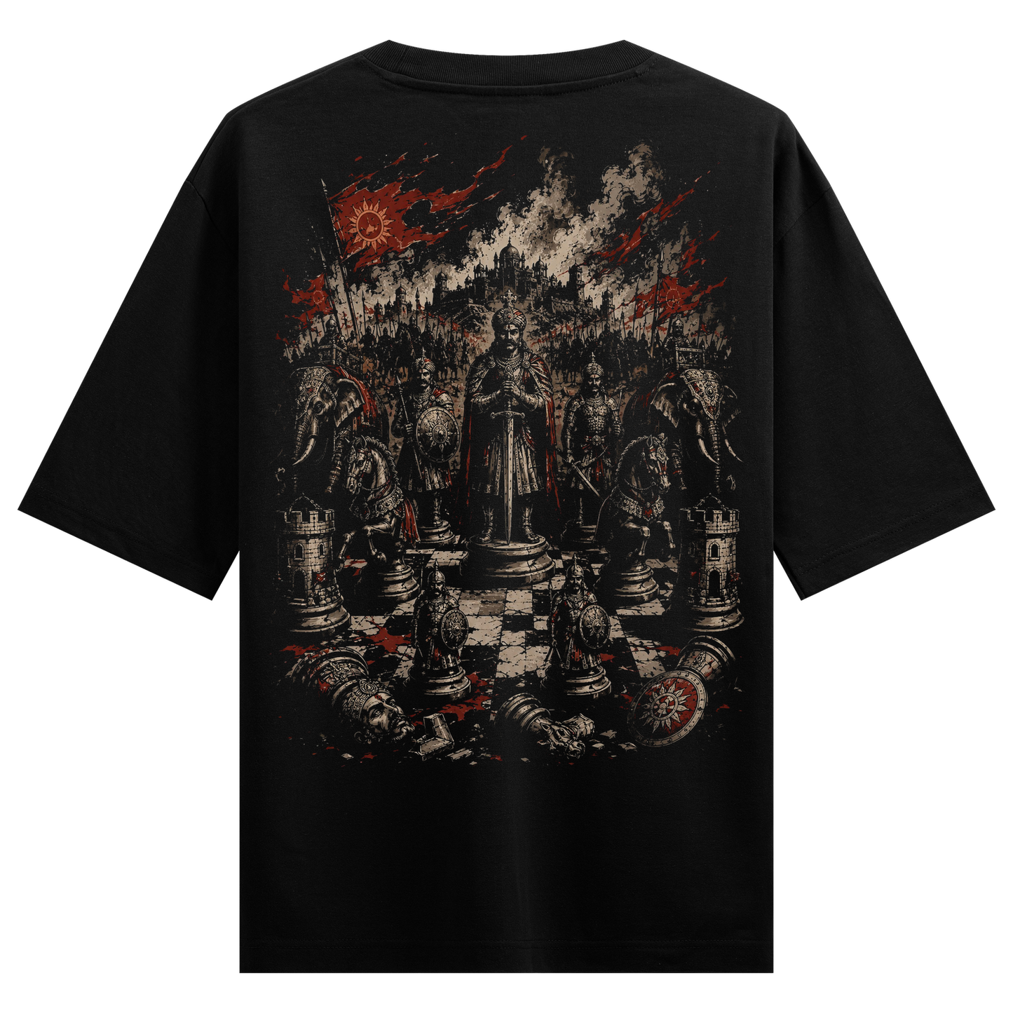 PRDGY Chess War Oversized T-shirt