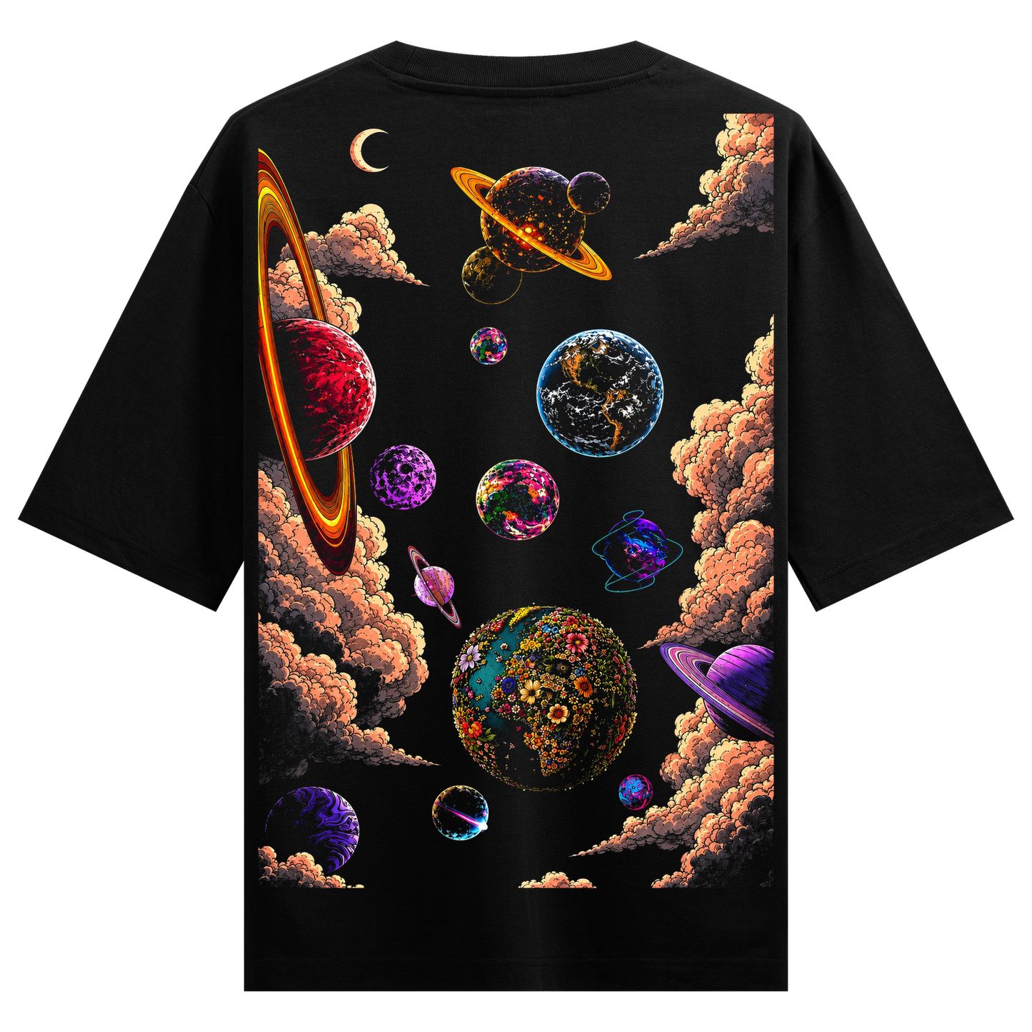 PRDGY Cosmic Bloom Oversized T-shirt