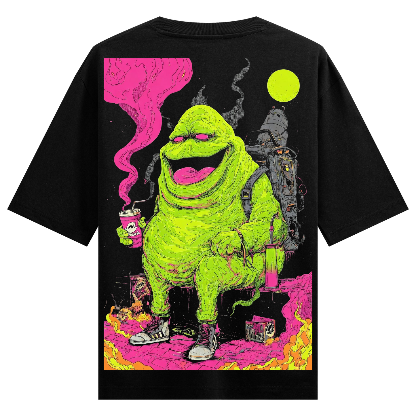 PRDGY Neon Slime Lord Oversized T-shirt