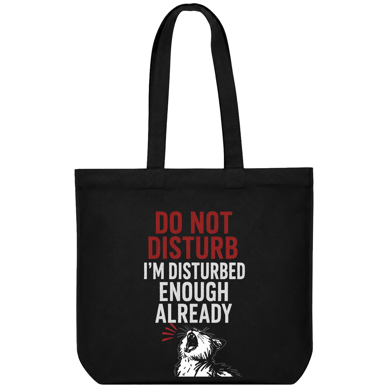 funny cat meme t shirt artwork on PRDGY tote bag