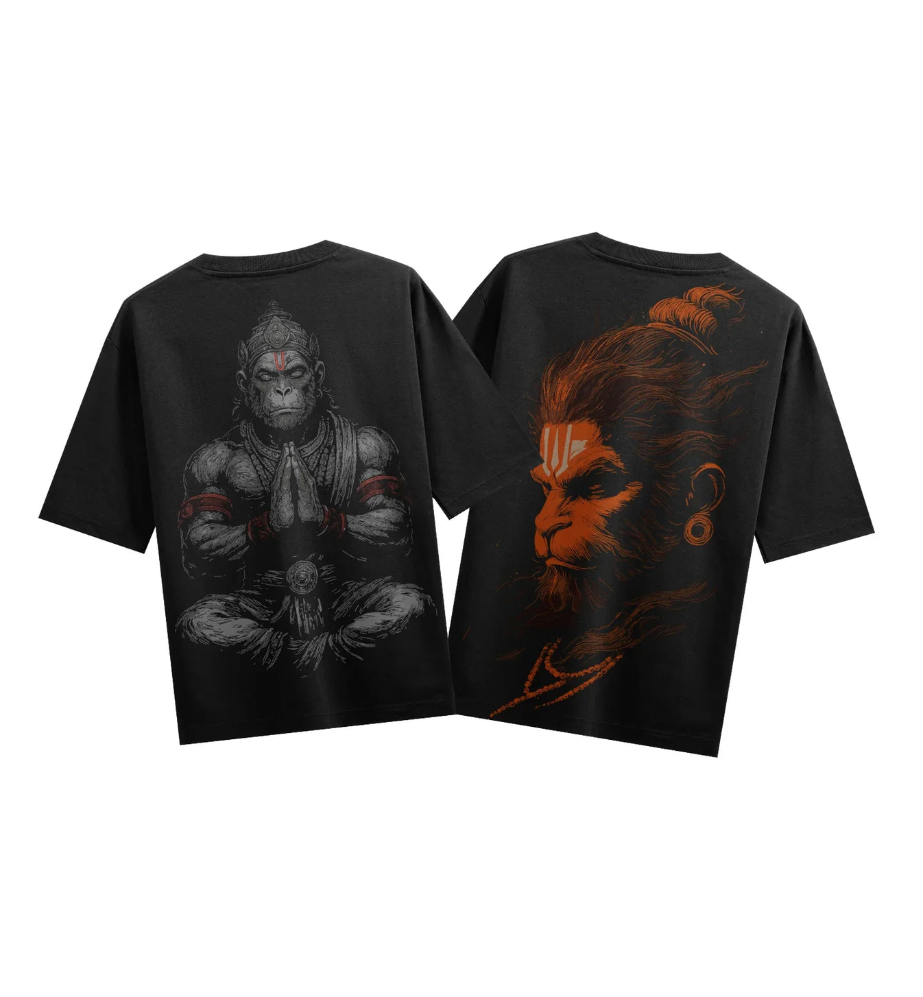 Hanuman artwork on PRDGY oversized t-shirt