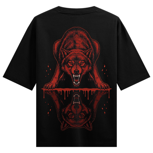 PRDGY Dual Wolf Oversized T-shirt