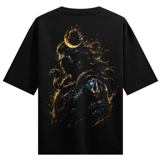 Cosmic Serpent artwork on PRDGY oversized t-shirt