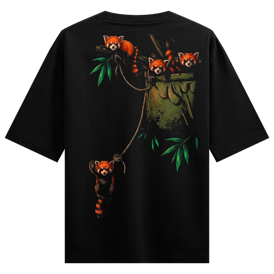 PRDGY Red Panda Rescue Oversized T-Shirt