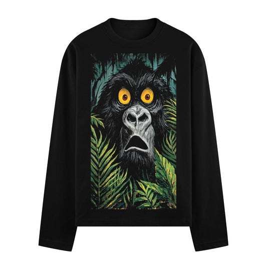 Jungle Terror Full Sleeve T-Shirt by PRDGY — startled gorilla graphic, animal design