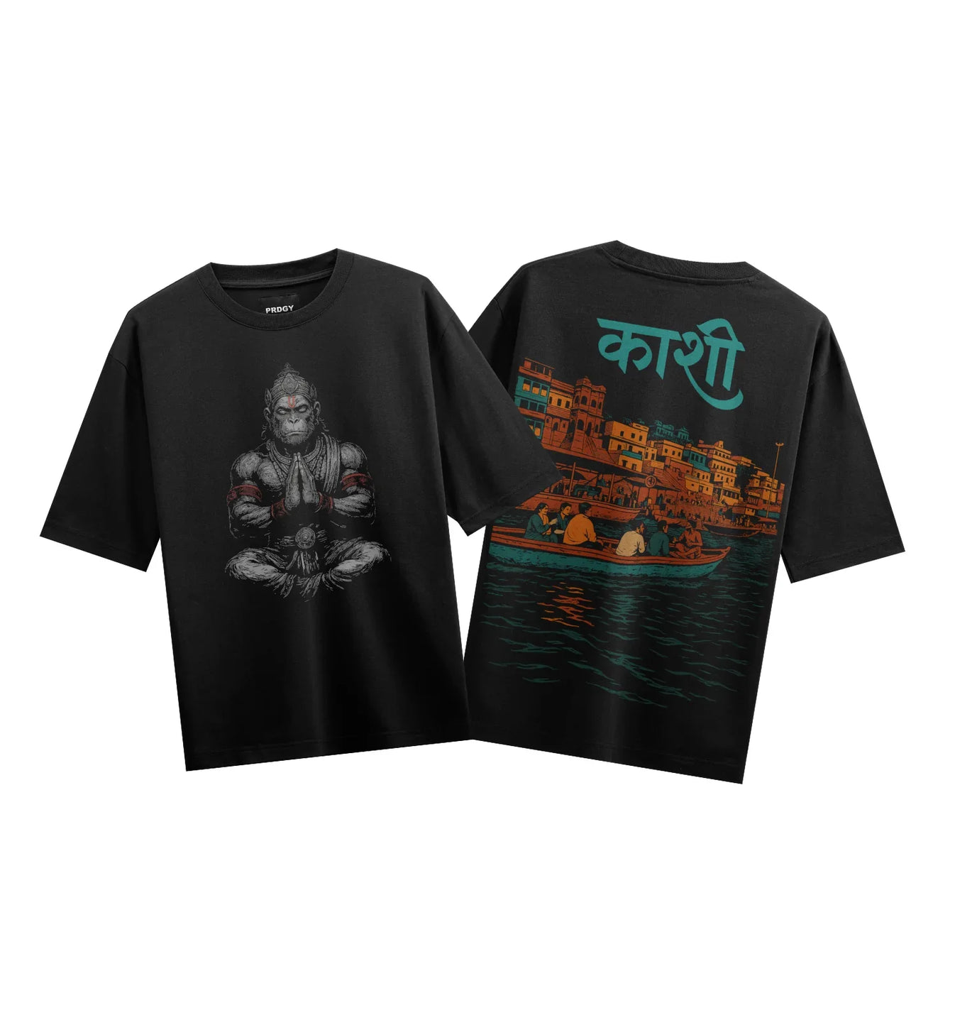 Hanuman artwork on PRDGY oversized t-shirt