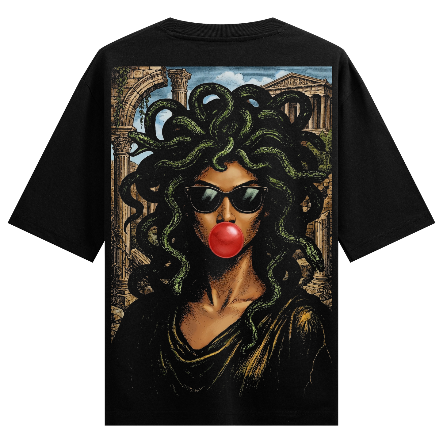 PRDGY Medusa Drip Oversized T-shirt