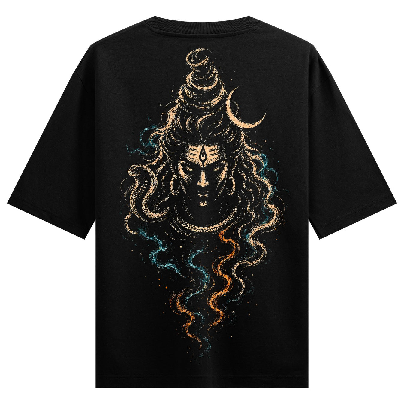 lord shiva t shirt artwork on PRDGY oversized t-shirt