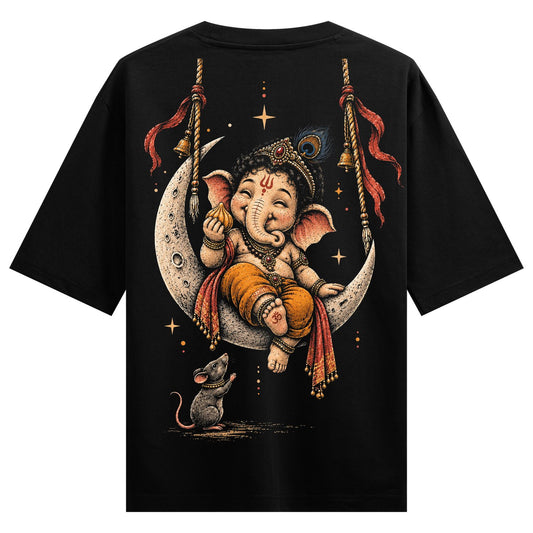 Ganesha Moon Swing Oversized T-shirt